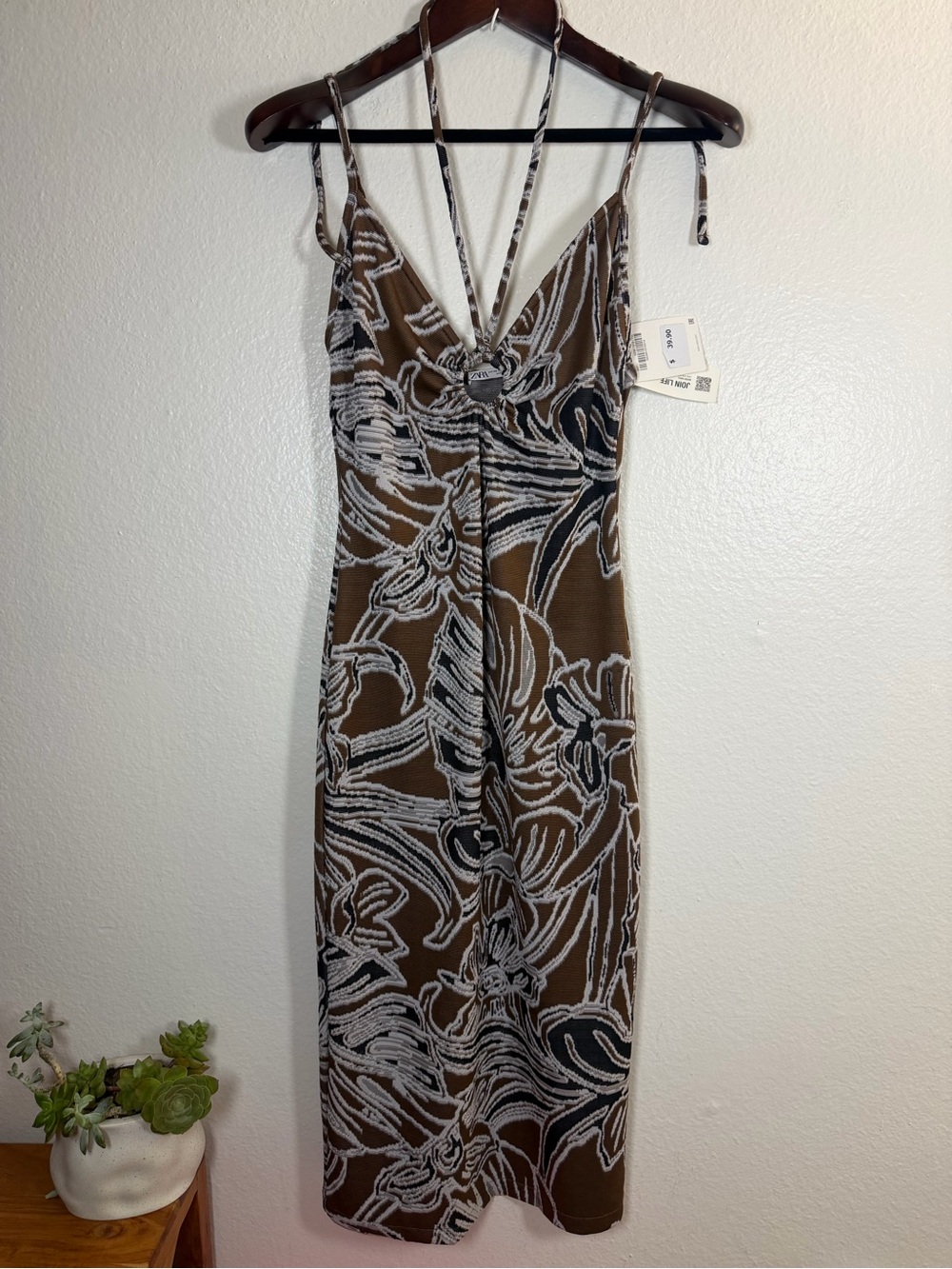 NWT 🤎 Zara Midi Dress | Size XS